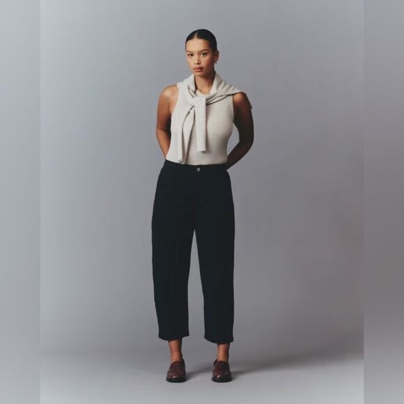 Everlane The Utility Barrel Pant Black Size 0 NWT - Picture 1 of 16